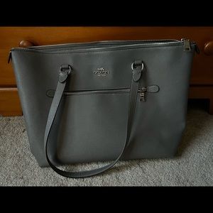 Gray Coach Gallery Tote